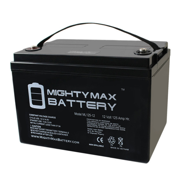 Mighty Max Battery 12V 125AH SLA Battery for Zoeller 508 Aquanot Backup Sump ML125-1215